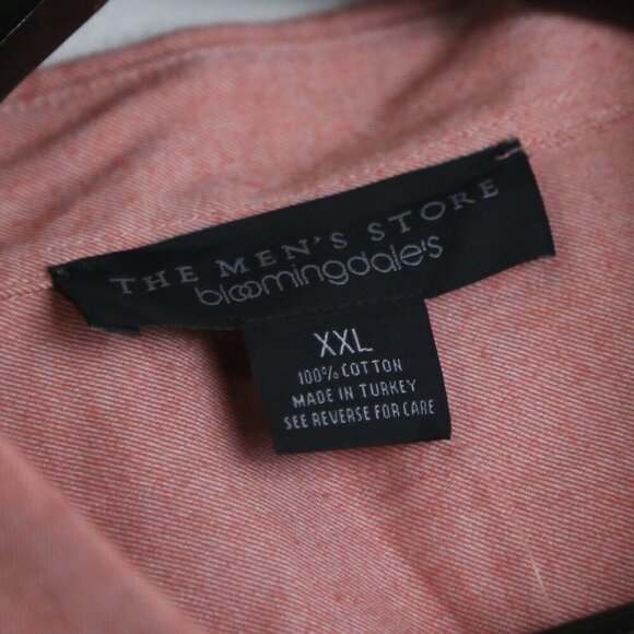 NWT The Men's Bloomingdale's Brick Button Down Stretch Fabric Size XXL - Picture 3 of 8